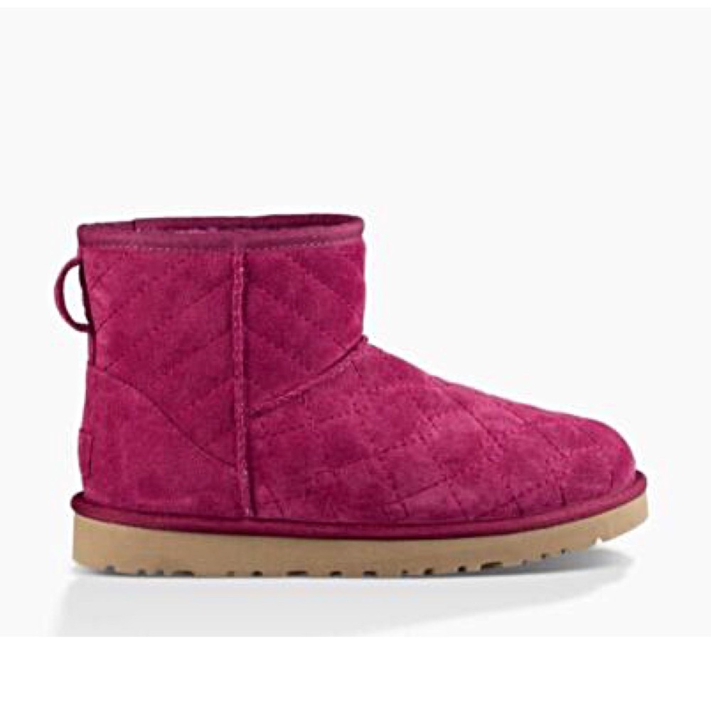 Authentic UGG Pink Leather Arden Boots